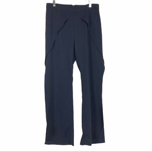 GOEN.J Layered Front Pants Slit Leg Size 6 Blue